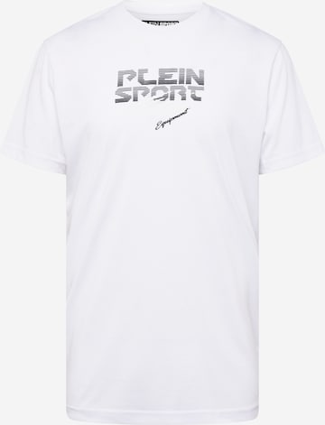 T-Shirt Plein Sport en blanc : devant