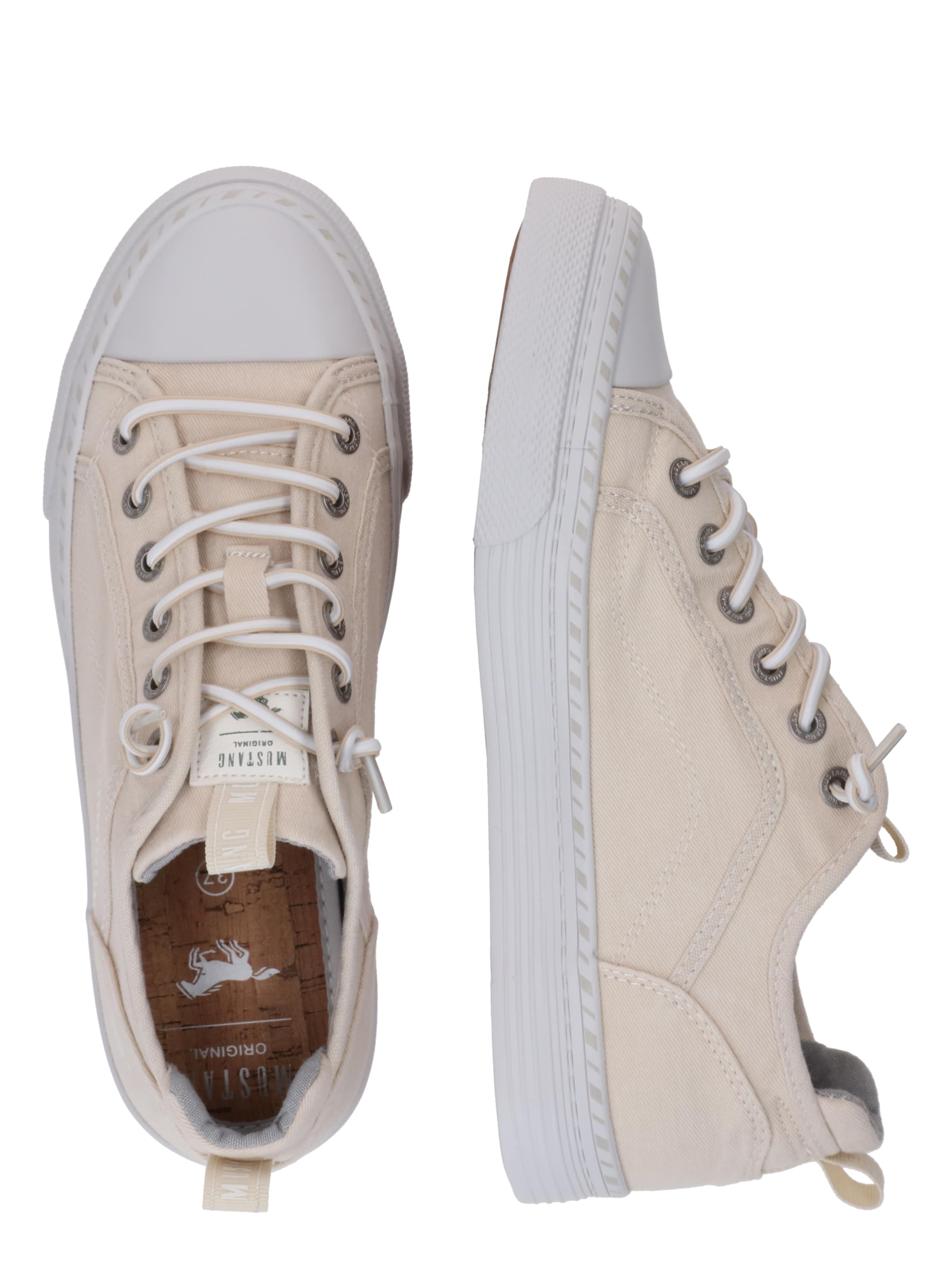MUSTANG Platform trainers in Beige