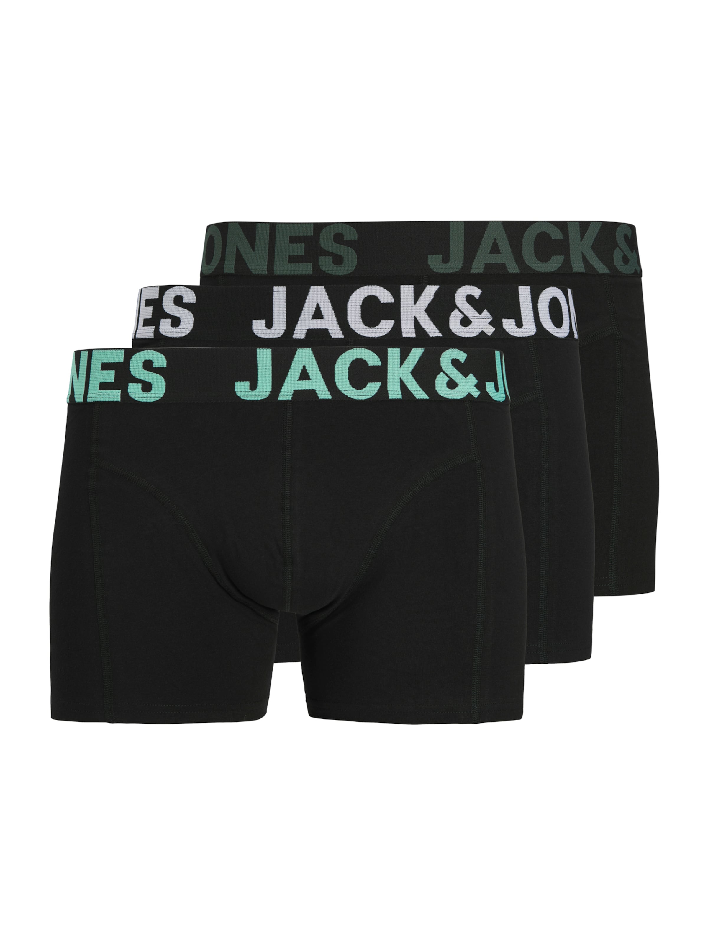 JACK & JONES Boxer shorts 'JACELIAS' in Dark green / Black / White, Item view