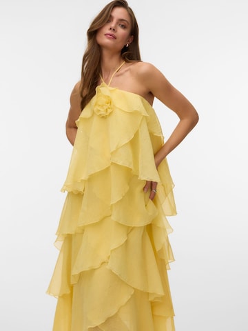 VERO MODA Festkjole 'VMDELILAH ' i gul