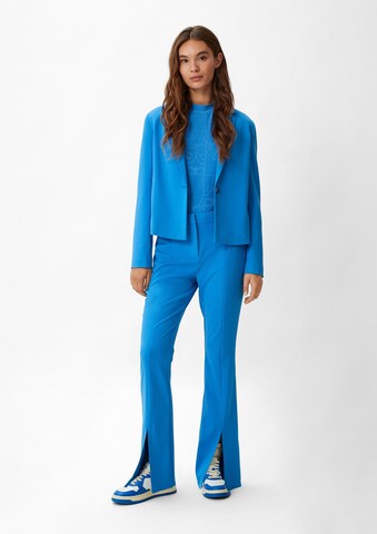 comma casual identity Flared Broek in Blauw