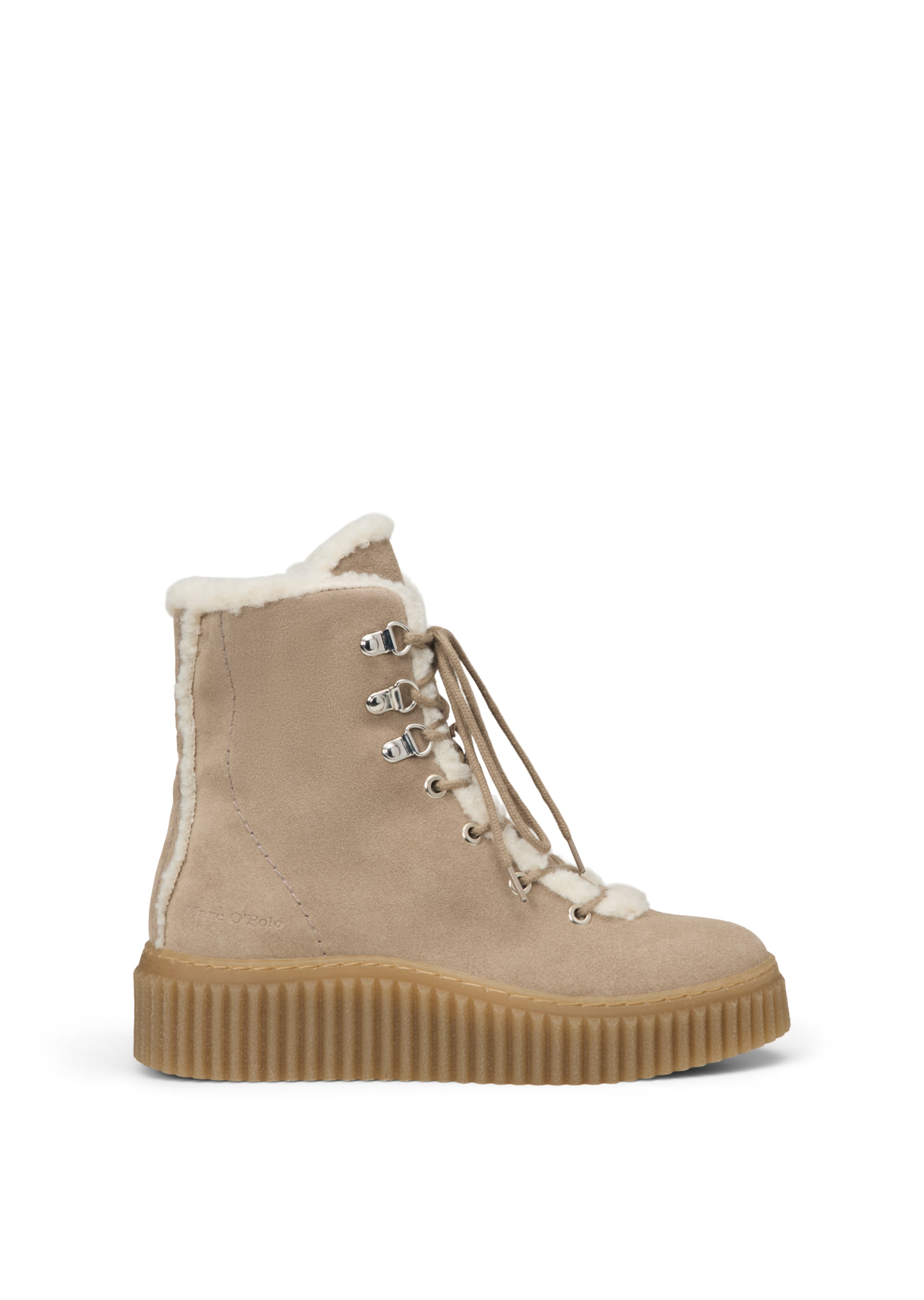 Marc O'Polo Lace-up bootie ' Bianca ' in Brown: side