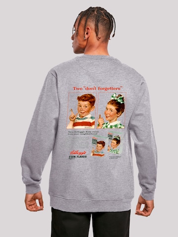 Sweat-shirt 'Kellogg's Corn Flakes Cereal Box Children Retro' F4NT4STIC en gris : devant