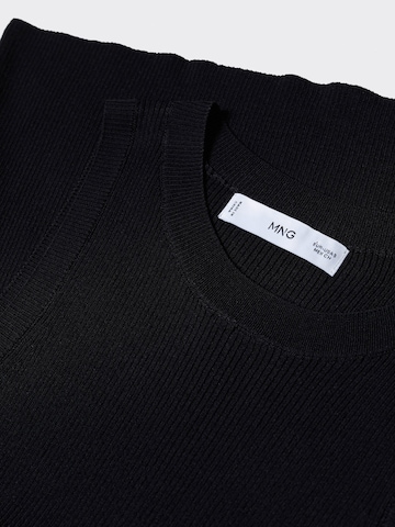 MANGO Knitted Top 'KARL' in Black