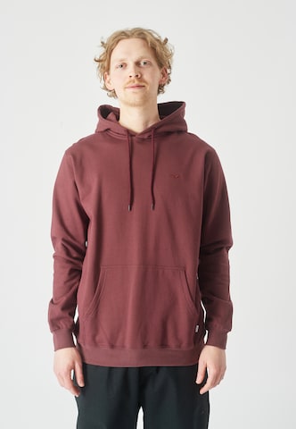 Cleptomanicx Hoodie 'Ligull' in Braun: predná strana