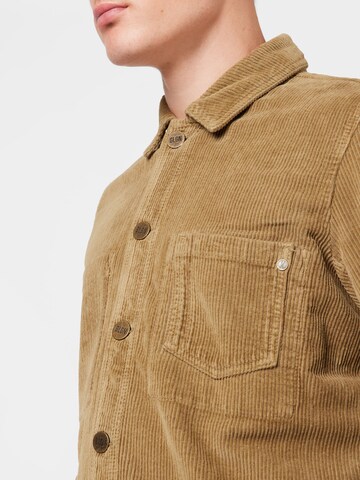 Goldgarn Regular fit Button Up Shirt 'Feudenheim' in Beige