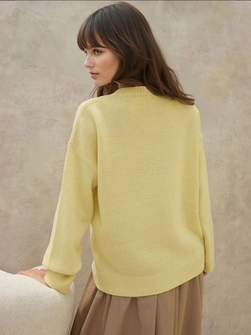 Hiccup Oversized trui in Geel