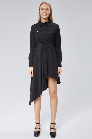 HOME STORE Shirt Dress in Black: front
