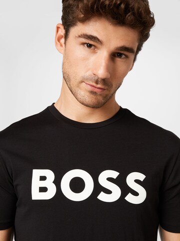 BOSS T-Shirt 'Thinking' in Schwarz