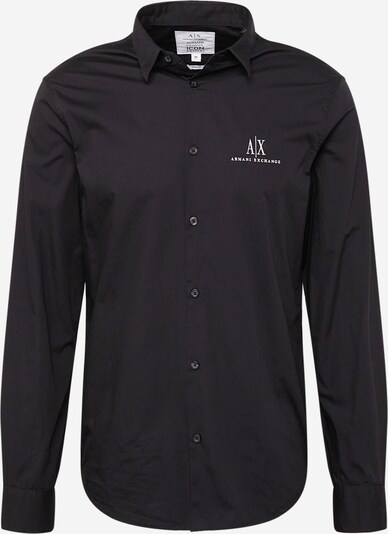 ARMANI EXCHANGE Button Up Shirt in Black / White, Item view