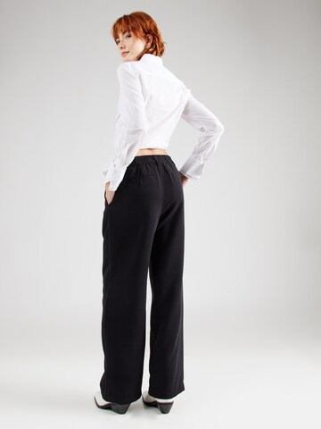 GAP Wide Leg Hose in Schwarz