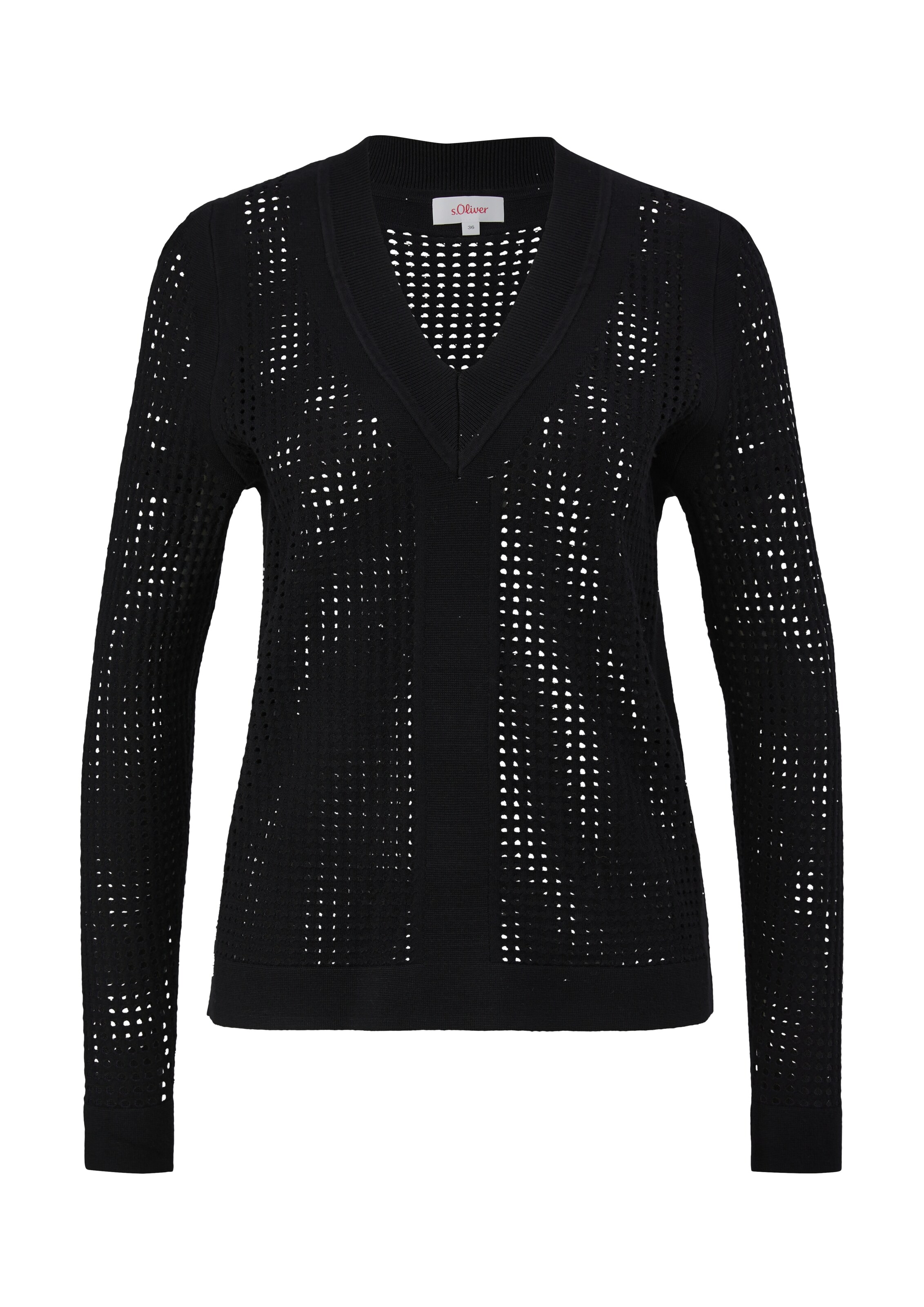s.Oliver Trui in Zwart: voorkant