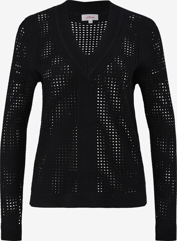 s.Oliver Sweater in Black: front