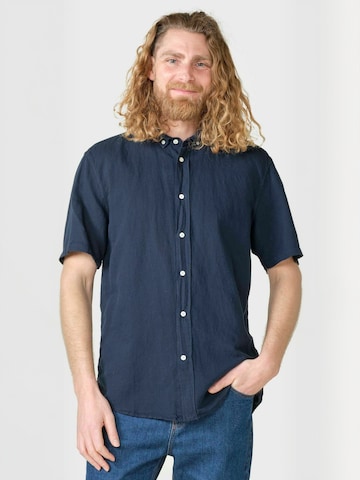 Klitmøller Collective Regular Fit Paita ' Mikkel ' värissä sininen: etupuoli