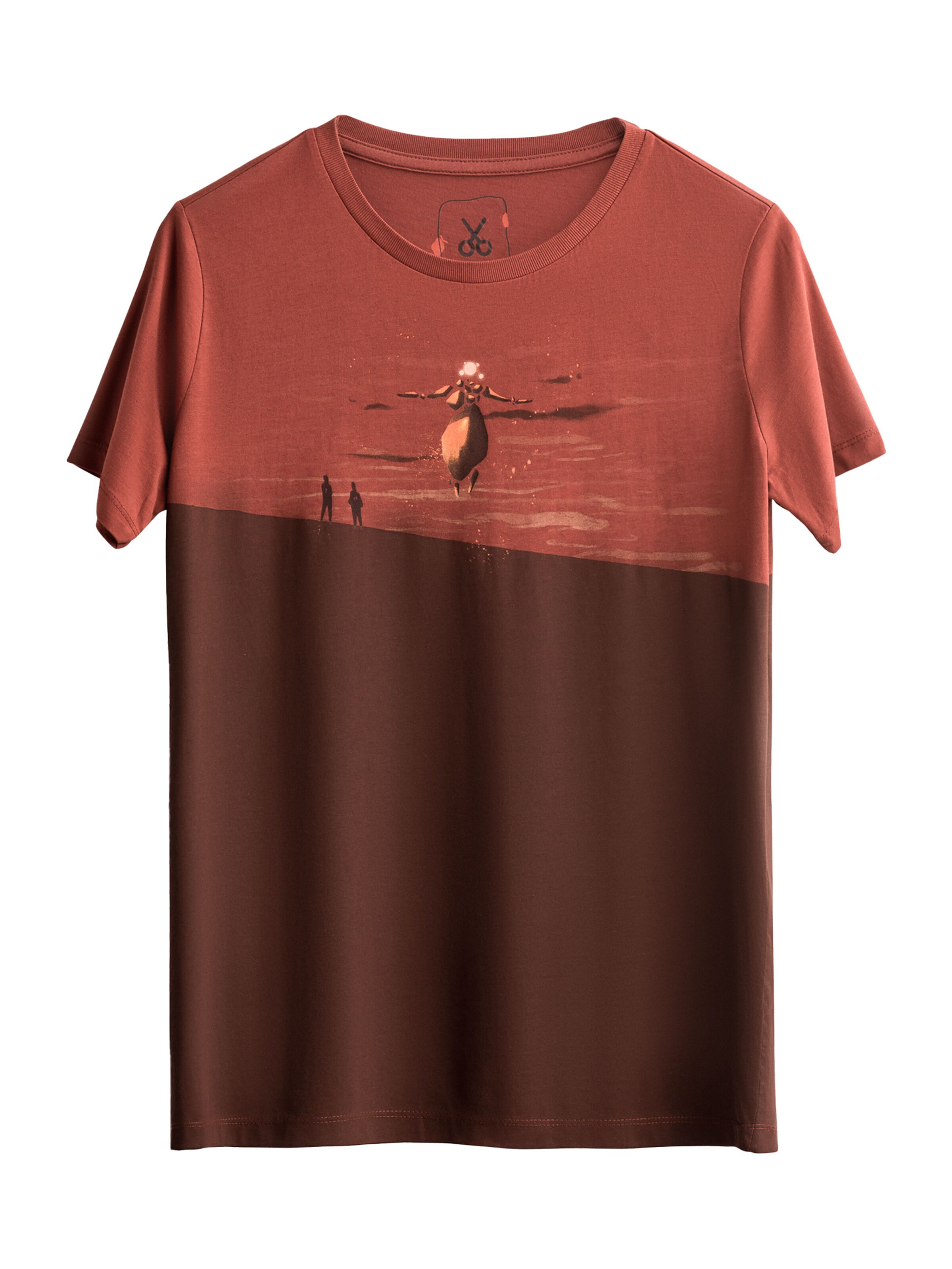 T-Shirt 'Shield Maiden' Kaft en rouge : devant