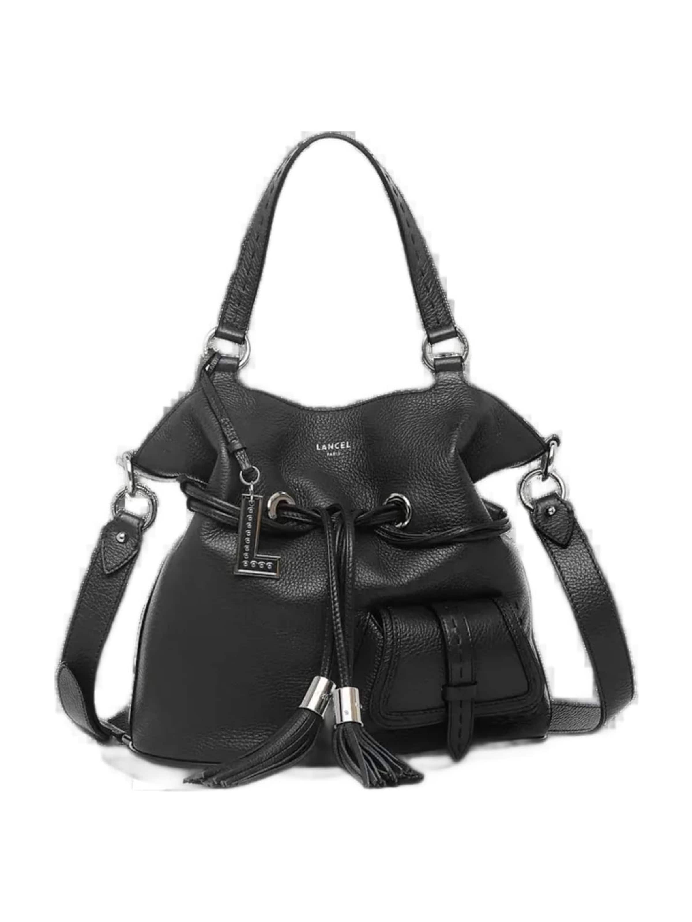 Lancel Posetaske 'Lancel Sac Seau M 1Er Flirt Noir/Argent' i sort: forside