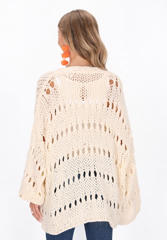 IZIA Gebreid vest 'Boho' in Beige