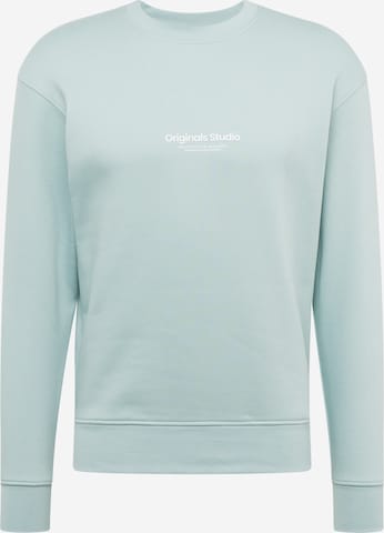 JACK & JONES Sweatshirt 'VESTERBRO' in Groen: voorkant