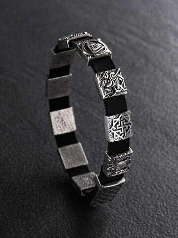 REYTEL - Pulsera 'VIKINGS MIDGAR' en plata