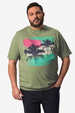 T-Shirt Men Plus en vert : devant