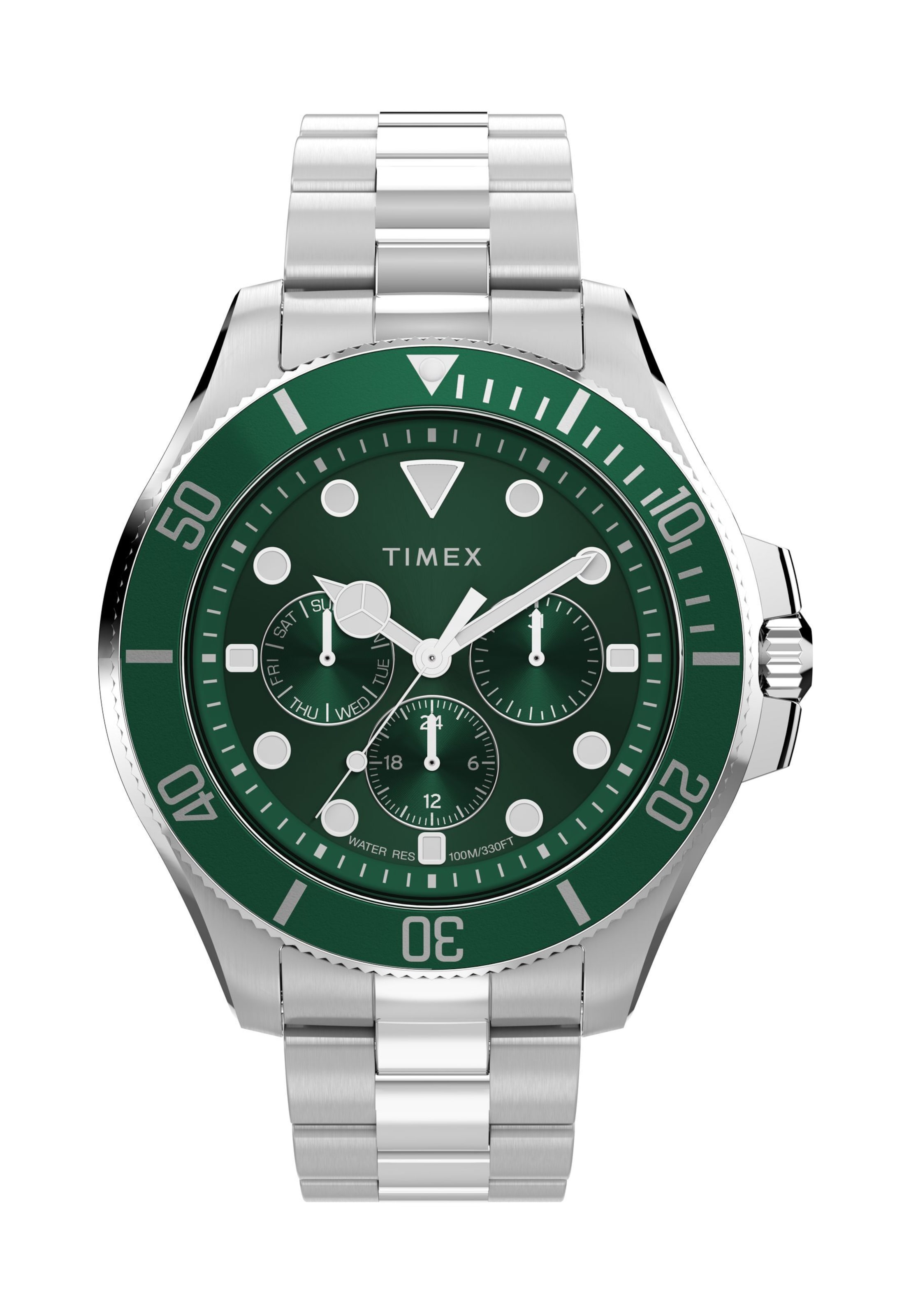 TIMEX Analoog horloge in One Size in de kleur Groen, Productweergave
