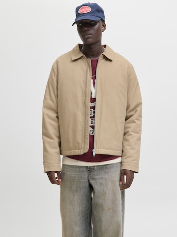 JACK & JONES Välikausitakki 'JJEDOVER' värissä beige: etupuoli
