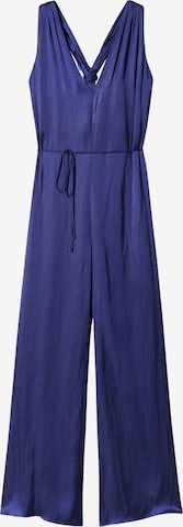 MANGO Jumpsuit 'TWISTER' i blå: framsida