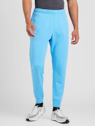 Nike Sportswear Tapered Broek 'CLUB' in Blauw: voorkant