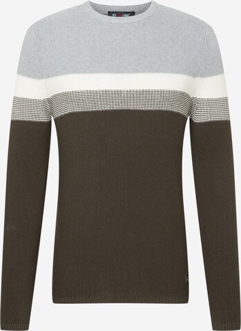 Key Largo Regular Fit Pullover 'Hansi' in Grau: predná strana