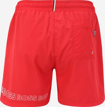 BOSS Board Shorts 'Dolphin' in Red
