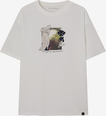 Pull&Bear Shirt in White: front