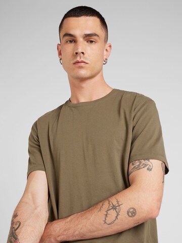 T-Shirt 'SLHASPEN' SELECTED HOMME en vert