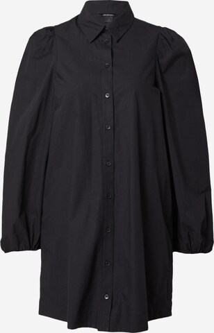 Monki Košilové šaty – černá: přední strana