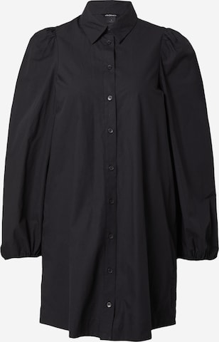 Monki Sukienka koszulowa w kolorze czarny: przód