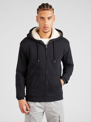 HOLLISTER Sweat jacket in Black: front