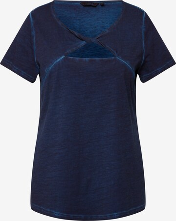 Ulla Popken Shirt in Blauw: voorkant