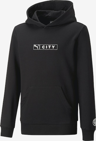 PUMA Sportief sweatshirt 'Manchester City' in Zwart: voorkant