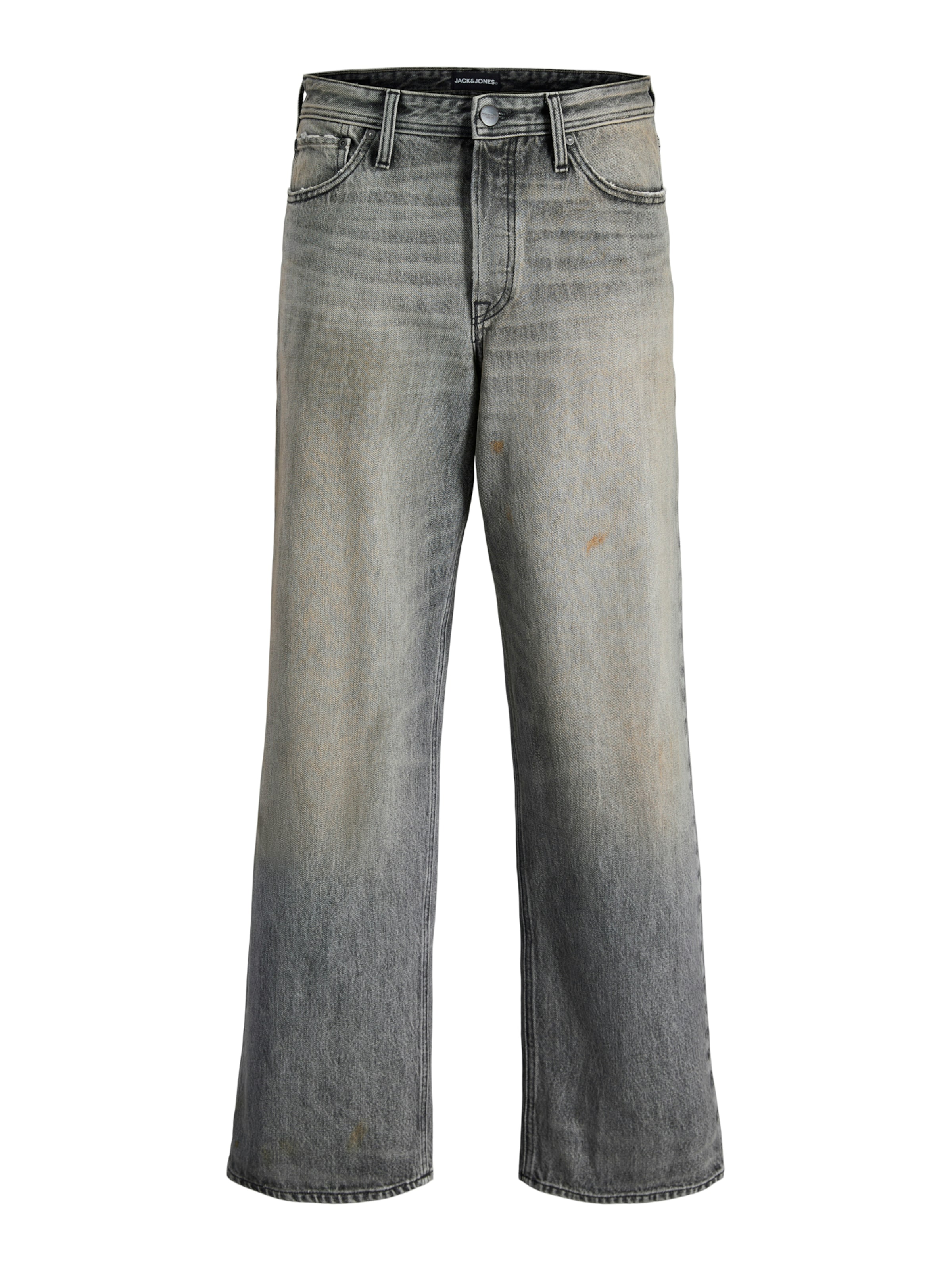 melns JACK & JONES Platas staras Džinsi 'JJIDave': no priekšpuses