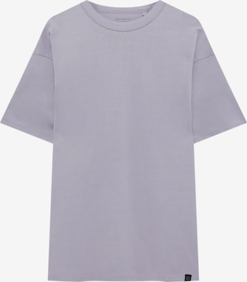 T-Shirt Pull&Bear en violet : devant