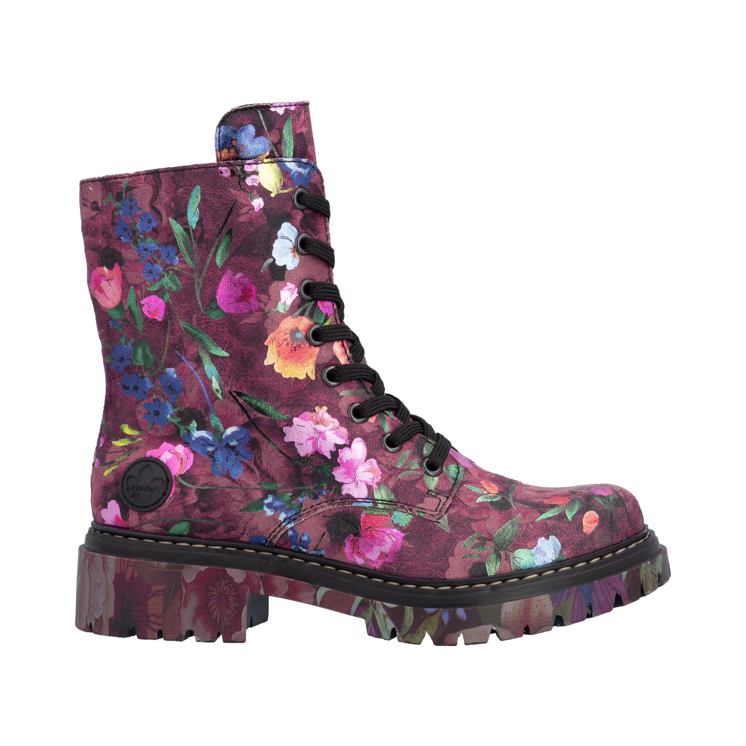 Rieker Schnürstiefelette in Pink