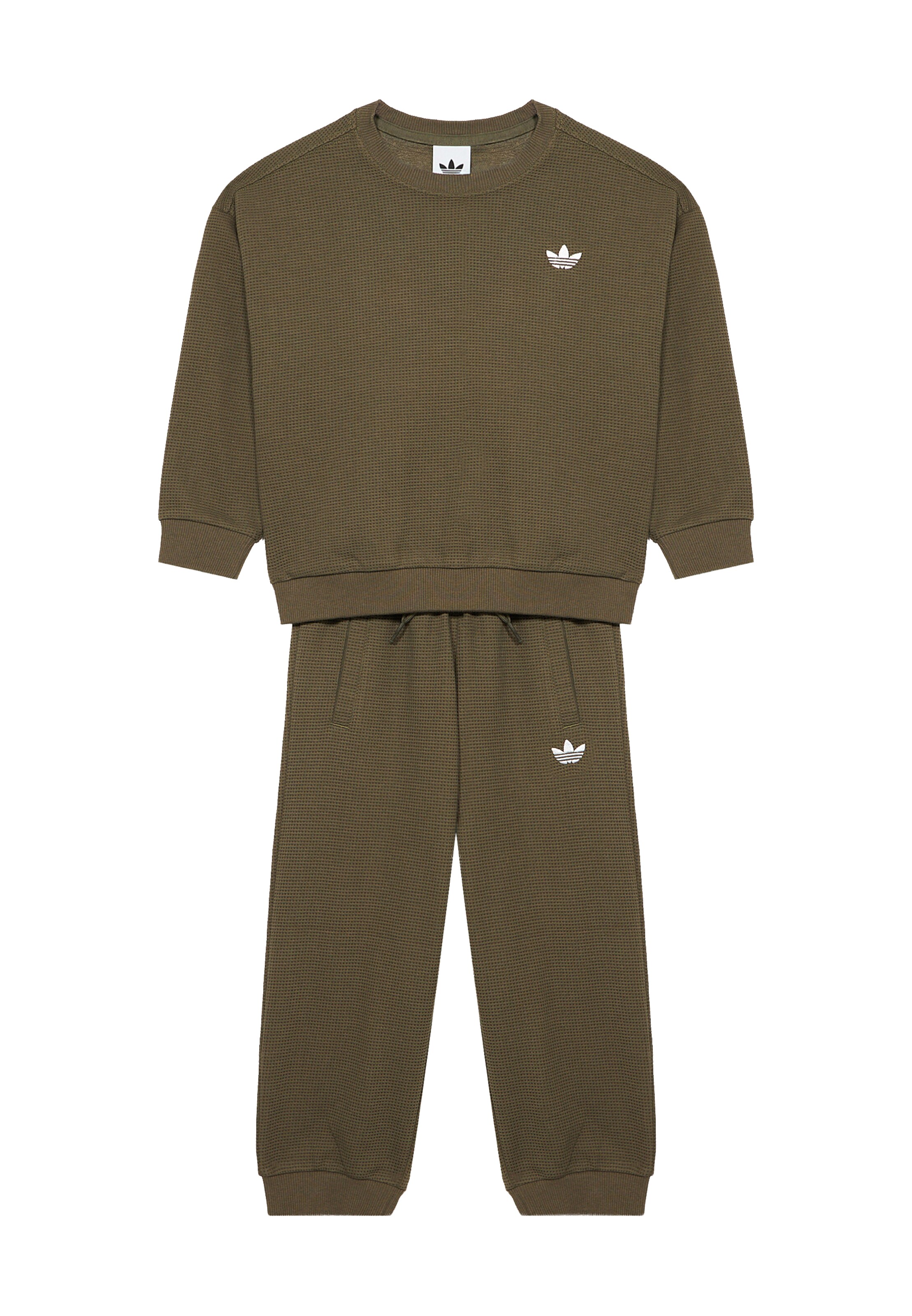 ADIDAS ORIGINALS Костюм для бега в Зеленый: спереди