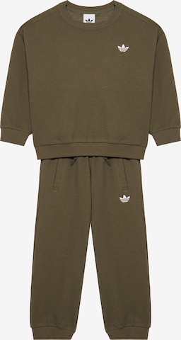 ADIDAS ORIGINALS Костюм для бега в Зеленый: спереди