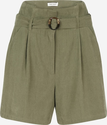 NAF NAF Regular Pants 'EPAPERO' in Green: front