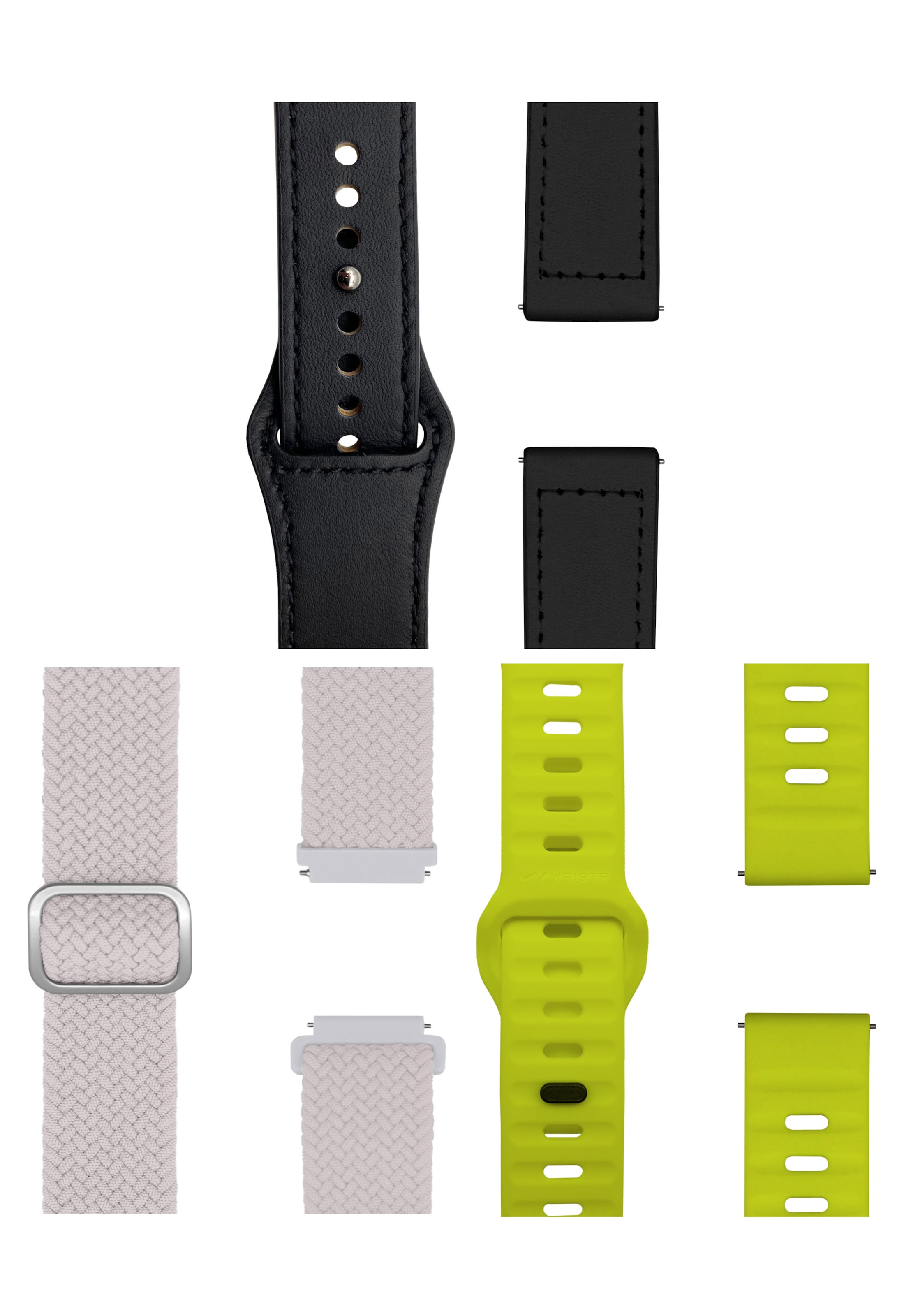 WRISTR Digital watch 'Flex Loop-Motus-Pin' in Yellow: front