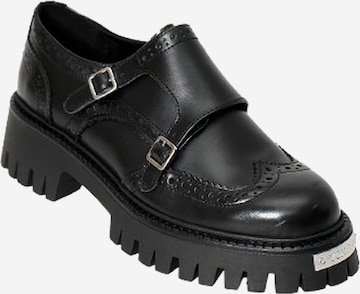 Yoxeone - Zapatos con plataforma 'MONK REBELLE' en negro: frente