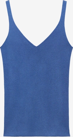 Top 'GYM' de la MANGO pe albastru: față