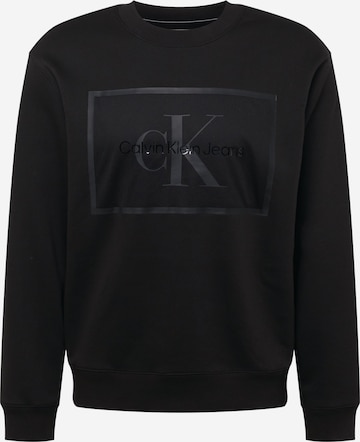 Calvin Klein Jeans - Sweatshirt em preto: frente