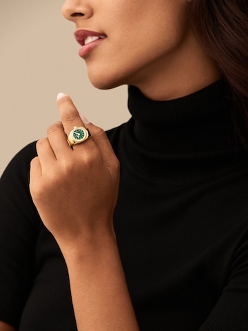 FOSSIL Prsten – zlatá: přední strana