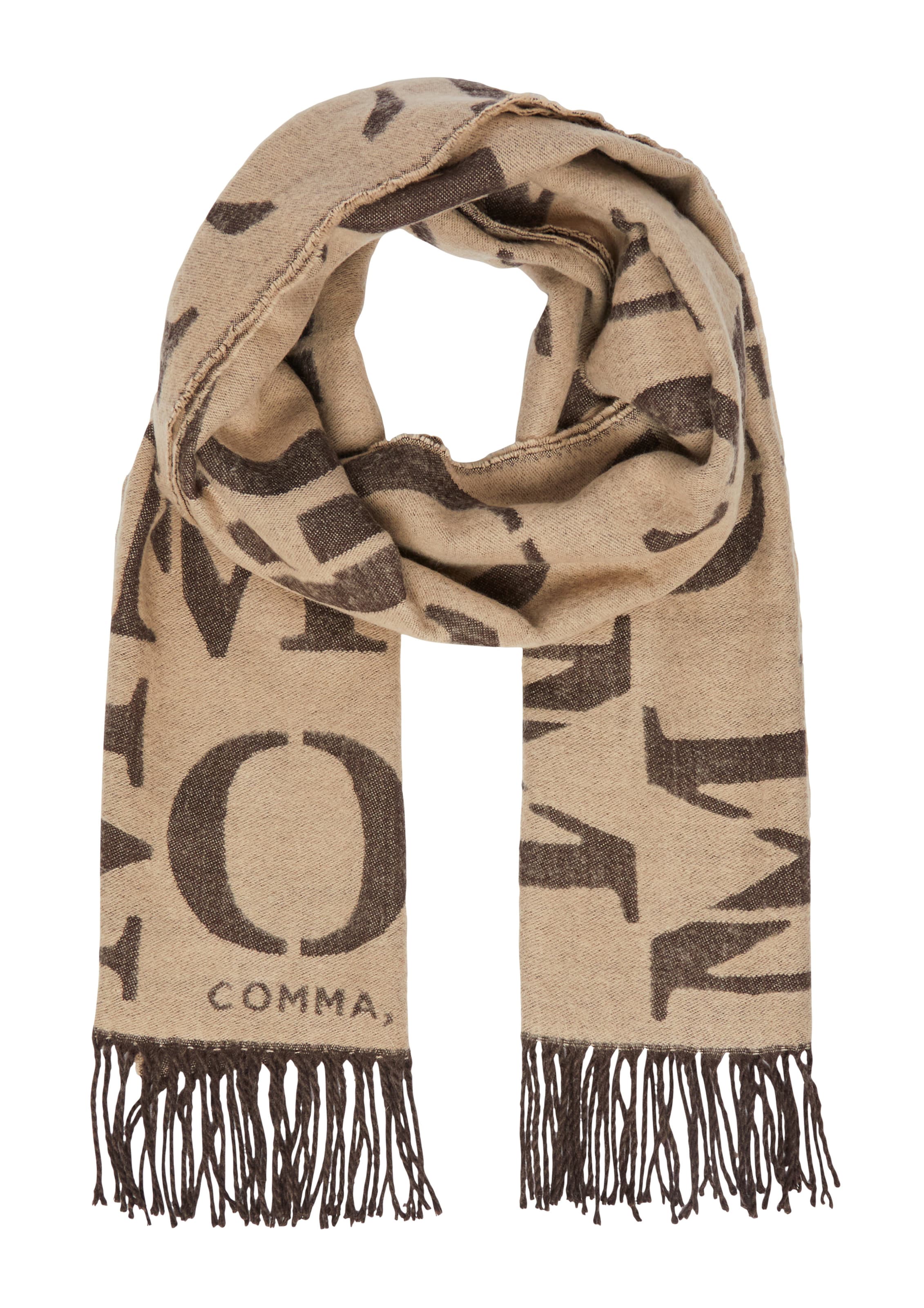 COMMA Schal in Braun: Vorderseite