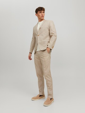 JACK & JONES Slimfit Bukser med fals 'Riviera' i beige